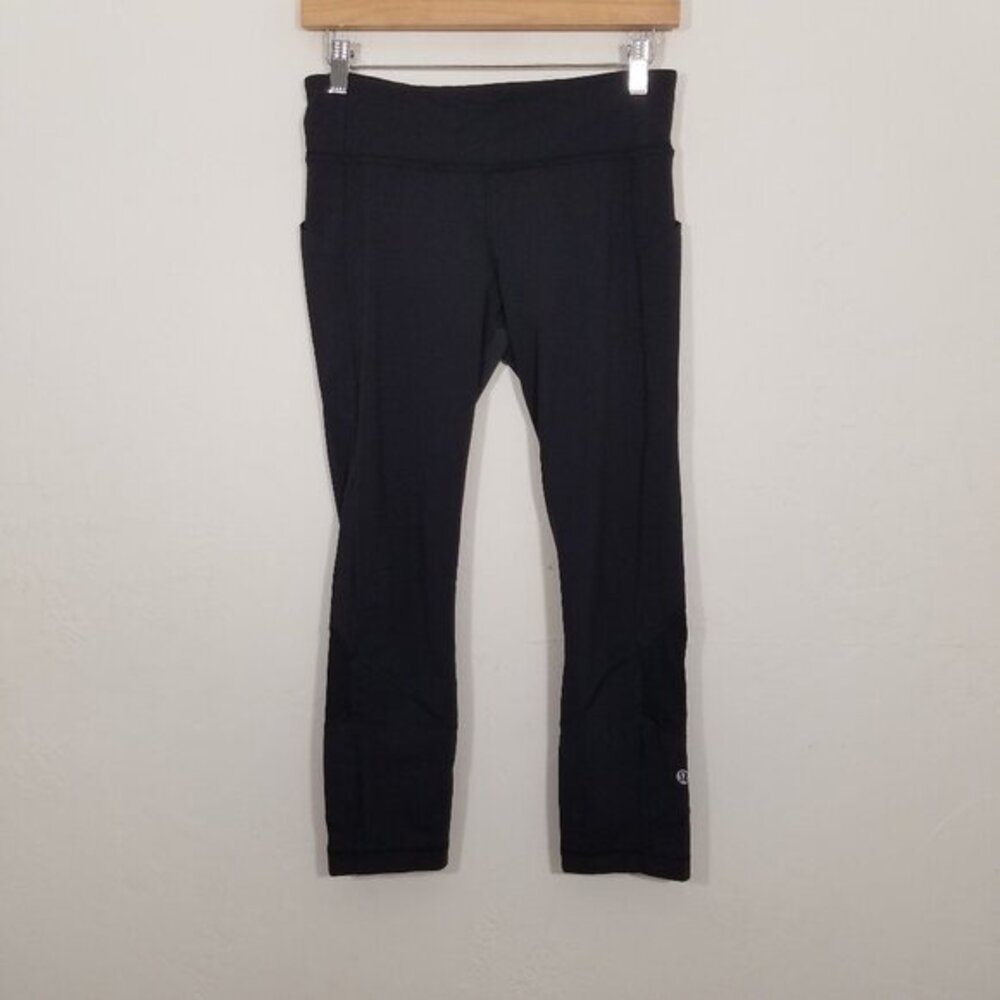 Lululemon Crop Leggings Black Size 6